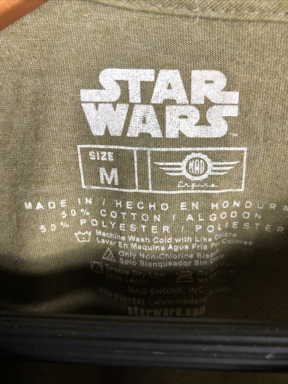 Star Wars Men's T Shirt Graphic Shirt Olive Green Size Medium - Picture 2 of 7